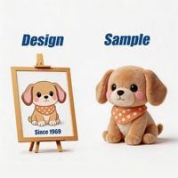 Jouet en peluche brodé chien à pois de haute qualité, personnalisé, vente directe usine Shengye Chine, idéal pour cadeau d'anniversaire ou de fêtes pour enfants