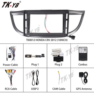 Fascia GPS de navegación suave Simple de 10 pulgadas, marco de Radio Android, reproductor de DVD para coche con caja Canbus para <span class=keywords><strong>Honda</strong></span> <span class=keywords><strong>CRV</strong></span> <span class=keywords><strong>2012</strong></span>, 1 año de garantía - Product Image 2