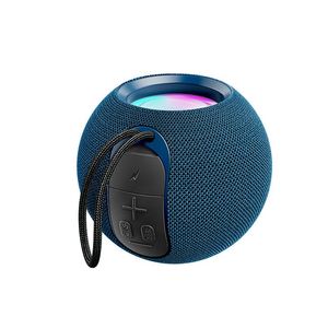 <b>Portable</b> Round Bluetooth Speaker Wireless Sound Light Music Player Supports TF Card Long Playtime <b>Shower</b> Travel Gift - Product Image 1