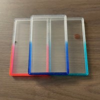Pelindung Slab Kartu PSA untuk Kotak Hadiah Kartu Trading, Pelat Belakang Akrilik Transparan, Bingkai Bumper TPU Gradasi, 41 Warna