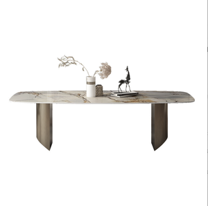 Nuevo Panel de <span class=keywords><strong>roca</strong></span> de alta calidad de estilo nórdico de mármol, mesa de comedor grande, muebles de cocina y restaurante para comedor y baño - Product Image 3