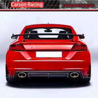 Diffuseur arrière en fibre de carbone TT TTS TTRS pour Audi TT MK3 TTS TTRS 2015 2016 2017 2018 2019 Diffuseur de pare-chocs arrière de voiture