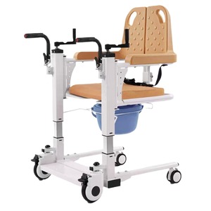 เก้าอี้โอนย้ายผู้ป่วยแบบไฮดรอลิกสำหรับผู้สูงอายุและผู้พิการ พร้อมเข็มขัดนิรภัยและล้อ รุ่น HP 088 - Product Image 2