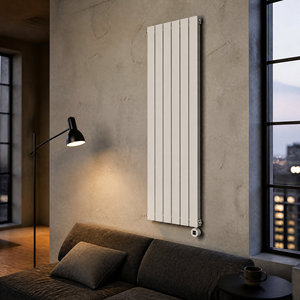 <span class=keywords><strong>Radiateur</strong></span> électrique vertical blanc mural à panneau plat avec thermostat pour chambre à coucher - Product Image 6