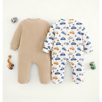 Combinaison en fibre de bambou biologique, nouveau design, pour nouveau-nés et tout-petits, vêtements de bébé basiques, manches longues, fermeture éclair