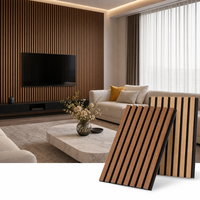 Panneaux muraux acoustiques en bois sur mesure, absorbants le son, Akupanel polyester haute densité, modernes, pour hall et bureau
