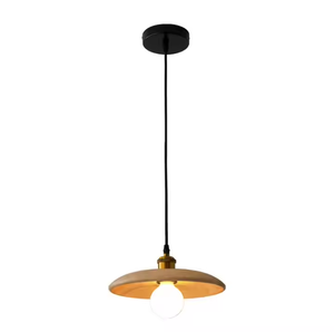 Estilo rústico Burlywood Color nogal dormitorio lámpara de noche exquisita Retro comedor Bar luz colgante - Product Image 1