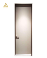 Portes intérieures en aluminium sur mesure avec isolation acoustique, panneaux polis imperméables, parfaites pour les villas et les hôtels.
