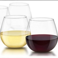 Verres à vin épais sans manche, vin rouge ou blanc, lot de 4,-15 once spiritueux, pour fête de mariage
