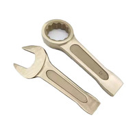 Clé à molette à tête unique en bronze d'aluminium anti-étincelles, antidéflagrante, métrique, OEM, 27 mm, pour zones dangereuses à risque d'explosion