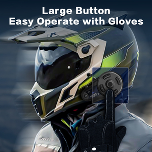 Fodsports V6s 6 biniciler 1000M interkom kulaklık iletişim motosiklet gürültü kask Bluetooth kulaklık - Product Image 3