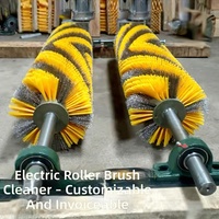 Brosse de nettoyage de convoyeur à bande transporteuse pour ciment, charbon, sable, usine, machine à brosse motorisée, balayeuse automatique de poussière, brosse industrielle