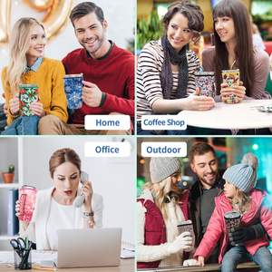 Funda reutilizable para vasos de café helado, fundas aislantes de neopreno, soporte para vasos, ideal para vasos de 30oz - 32oz. - Product Image 5