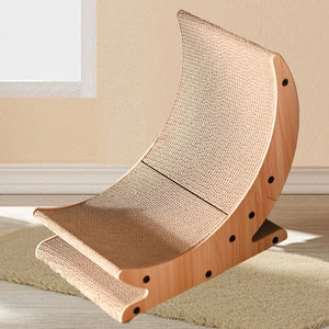 Carta ondulata a forma di luna in piedi gatto Scratcher all'ingrosso grandi giocattoli per animali domestici - Product Image 4