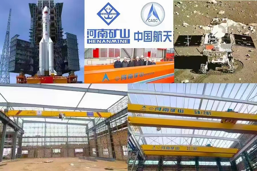 10T A6 Double Girder Overhead Bridge Crane 22m With Grab Magnet