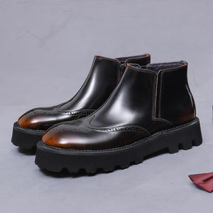 Chaussures pour hommes en cuir véritable faites à la main de haute qualité, chaussures décontractées élégantes pour hommes, chaussures habillées de style Oxford pour hommes - Product Image 5