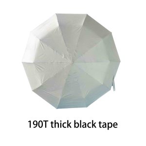 Parapluie pliable personnalisé en usine 10k3 avec logo, poignée à boucle et crochet portable, verrouillage automatique, parapluie UV pour la pluie - Product Image 3