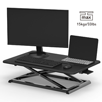 Charmount Pas Cher Pliant Moderne Bureau Hauteur Réglable Assis Debout Convertisseur De Bureau Double Moniteur Table Riser