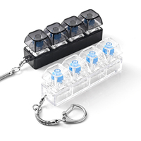 Jouet anti-stress pour clavier avec lumières LED 4-en-1, silencieux et avec fonction de clic pour soulager le stress et améliorer la concentration