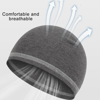 Chapeau d'hiver en polaire doux, couleur unie, doublure de casque, bonnet personnalisé pour adulte