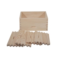 Cajas de colmena Langstroth de madera de 8/10 cuadros, sin montar, para cría profunda de abejas