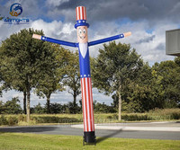 Publicité de marque personnalisée patriotique américaine Oncle Sam Air Dancer