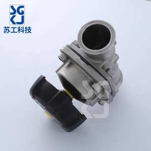 Válvula de Diafragma Manual de Acero Inoxidable de Instalación Rápida con Estructura de Control de Abrazadera Sanitaria de Paso Directo - Product Image 2