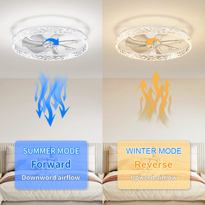 Ventilateur de plafond à moteur CC à 7 pales, fonctionnement silencieux <30 dB, éclairage LED à intensité variable à 6 vitesses, télécommande, contrôle par application, température de couleur multiple - Product Image 2