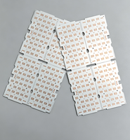 Carte de circuit imprimé LED en aluminium personnalisée OEM FR4 MCPCB avec rainurage en V, carte de circuit imprimé LED personnalisée pour l'éclairage OEM PCB
