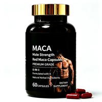 Complément de Soutien à la Force Masculine Prix Usine en Gros 1,79 USD Capsules de Maca Rouge 60 Gélules Approvisionnement Direct en Vrac