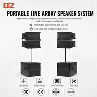 Système de haut-parleurs actifs étanches de type Line Array, 10 pouces + caisson de basses de 18 pouces, pour événements, fêtes et spectacles
