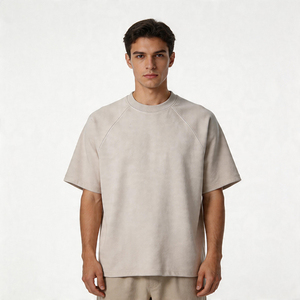T-<span class=keywords><strong>Shirt</strong></span> Personalizzate su Richiesta, Abbigliamento Vintage, Ricamo 3D, 350gsm, Collo Tondo, 100% Cotone, Logo Frontale, Anti-Pilling - Product Image 3