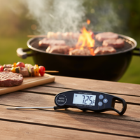 Thermomètre numérique à lecture instantanée Sonde de précision pour la cuisson de la viande au barbecue Gadget de cuisine précis et sûr