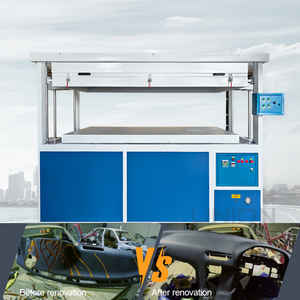 Machine de formage sous vide automatique pour la restauration de tableau de bord automobile, revêtement en cuir PU et plastique ABS PVC PMMA - Product Image 6