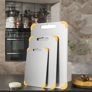 Nuova protezione angolare in Silicone antiscivolo creativo ispessito pannello di taglio di frutta carne tagliere in acciaio inox per impastare - Product Image 4