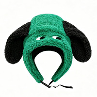Adorable Chapeau d'Hiver Unisexe à Oreilles de Chien, Doux et Moelleux, Chapeau Amusant de Dessin Animé avec Sangle Mentonnière Réglable, Chapeau d'Extérieur pour Temps Froid, Idéal pour Adultes lors de Festivals