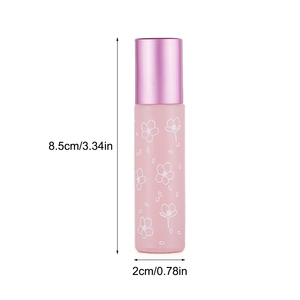 Tùy Chỉnh Logo In Lụa 10Ml Chai Nước Hoa Thủy Tinh Rỗng Với Bóng Lăn Nhựa Và Nắp Bóng Mờ - Product Image 3