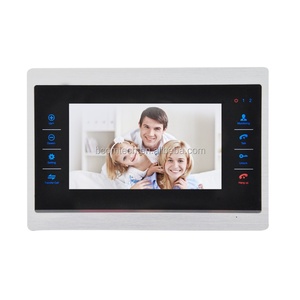 Sistema de intercomunicación de videoportero con pantalla táctil de 7 pulgadas, fácil instalación y control remoto con función de desbloqueo para villas - Product Image 1