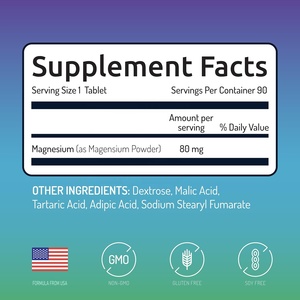 Comprimés d'eau hydrogénée OEM H2, suppléments d'hydrogène moléculaire <span class=keywords><strong>avec</strong></span> magnésium pour soutenir la vitalité, la santé cérébrale et cognitive. - Product Image 2