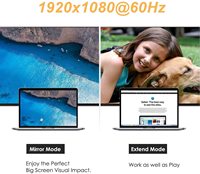 Câble adaptateur convertisseur VGA mâle vers HDMI femelle avec sortie audio 1080P, adaptateur VGA HDMI pour PC portable