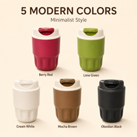 Mug à café isotherme élégant en acier inoxydable 316, portable et anti-fuite, pour hommes et femmes, idéal pour les trajets quotidiens, la voiture et le bureau