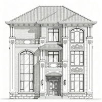 Services de conception 3D de matériaux de construction de luxe en gros pour plans d'étage de villas, chambres, salles de bain, écoles et entrepôts