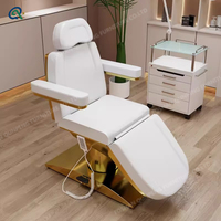 Qunpeng meubles de Salon de beauté lit Table de Massage spa pour le visage lit à cils incurvé lit de Spa cosmétique rotatif Design moderne