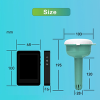Medidor de Calidad del Agua para Piscinas Compatible con TUYA Smart Home, Medidor Multiparámetro de TDS, EC, PH, ORP, Cloro y Salinidad OEM