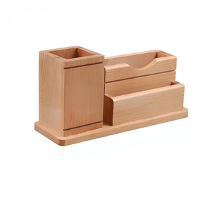 Wooden <b>Desk</b> Organizer with <b>Mobile</b> <b>Phone</b> Stand Pen Pencil <b>Holder</b> and Visiting Card <b>Holder</b> Multipurpose Office Table Organizer - Product Image 4