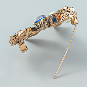 新作リボンダイヤモンドブローチファッション宴会ドレスアクセサリー絶妙なダイヤモンドブローチ高品質レディースジュエリー - Product Image 6