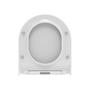 SUNTEN SU023 Couvercle <span class=keywords><strong>de</strong></span> siège <span class=keywords><strong>de</strong></span> <span class=keywords><strong>toilette</strong></span> rond ultra-mince au design moderne, à ouverture frontale, blanc, avec charnières à fermeture lente et garantie <span class=keywords><strong>de</strong></span> 2 ans - Product Image 5