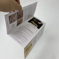 Brochure personnalisée de haute qualité en papier d'art 250g, impression numérique ou offset, dépliant, prospectus