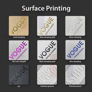 Hoogwaardige kledinghangtags op maat met logo, milieuvriendelijk roze speciaal textuurpapier, recycleerbare hangtag voor kleding - Product Image 3