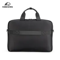 Sac pour ordinateur portable imperméable avec logo personnalisé, sac pour ordinateur noir, sac à main pour homme, sac d'affaires